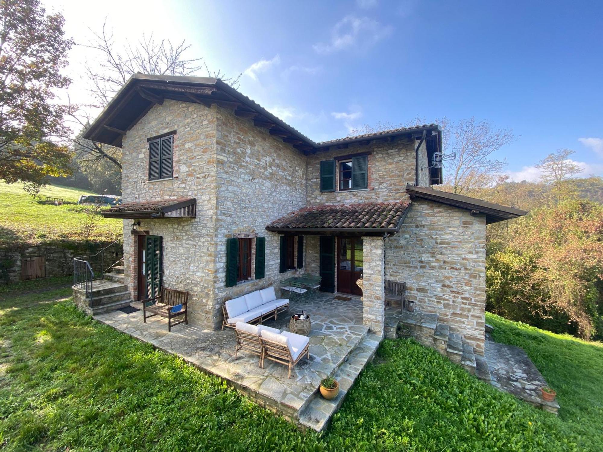 Vakantiehuis Casa Dolce Vista Monastero Bormida Bagian luar foto