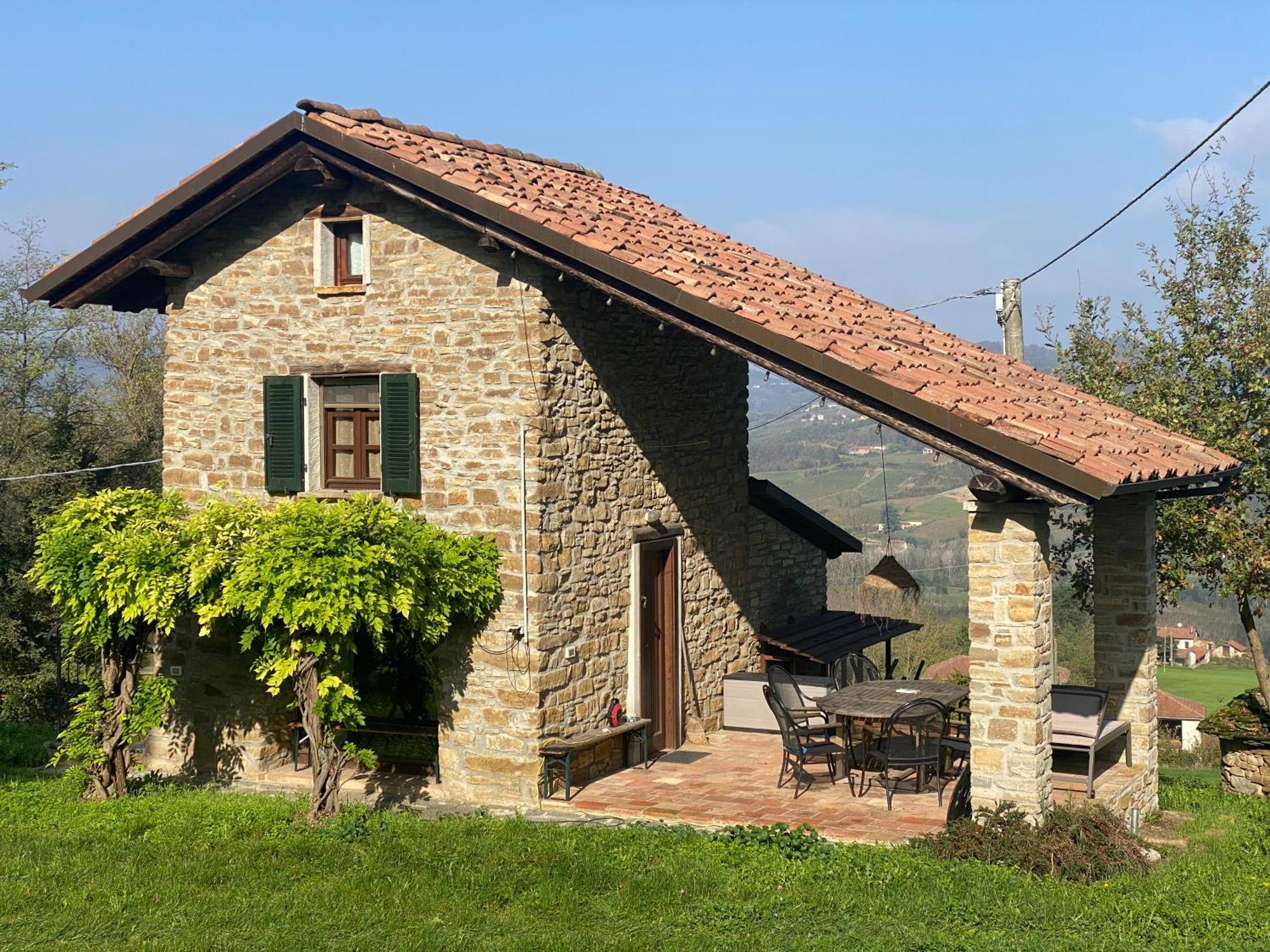 Vakantiehuis Casa Dolce Vista Monastero Bormida Bagian luar foto